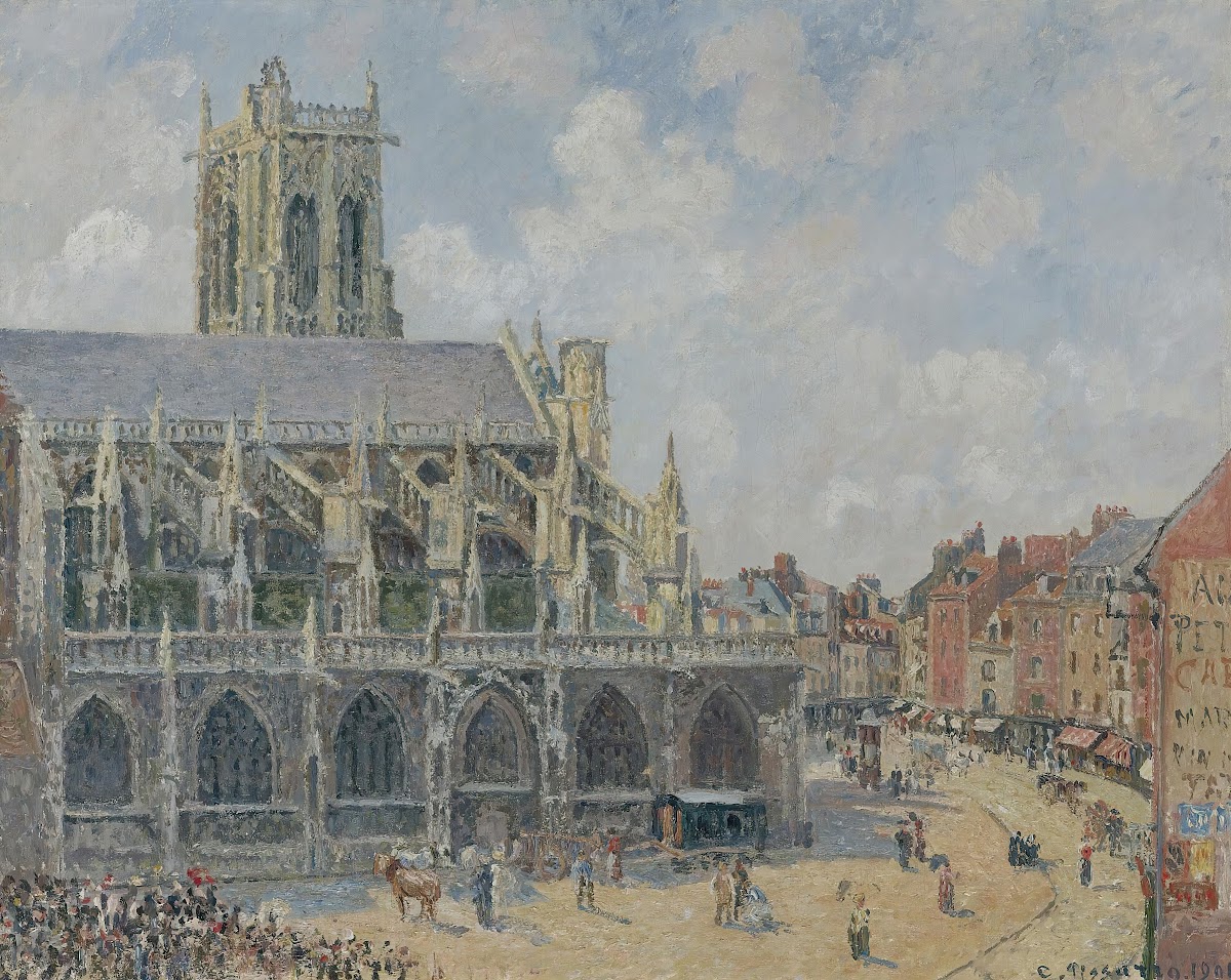 Léglise Saint Jacques À Dieppe Matin Soleil 1901