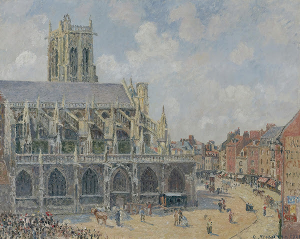 Léglise Saint Jacques À Dieppe Matin Soleil 1901