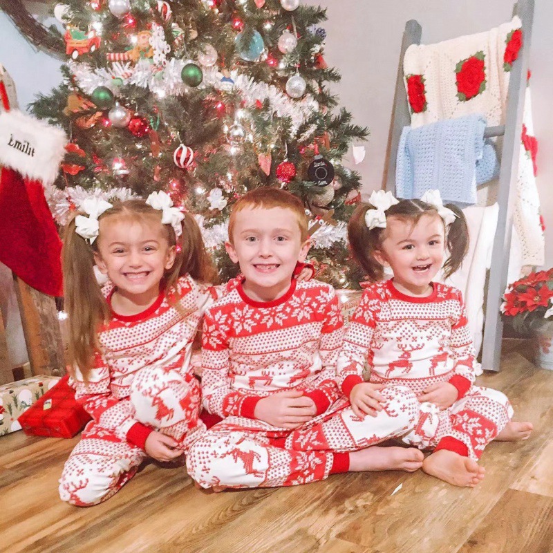 Weihnachts-Familien-Schlafanzug-Set