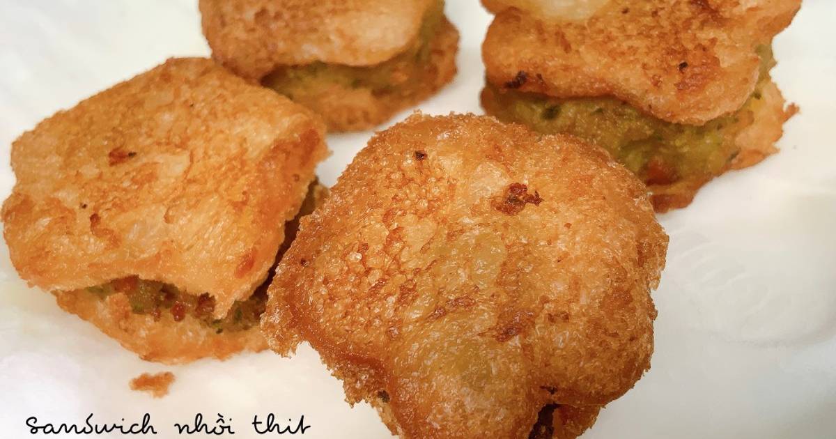 Ăn dặm cùng 🐬: sandwich nhồi thịt