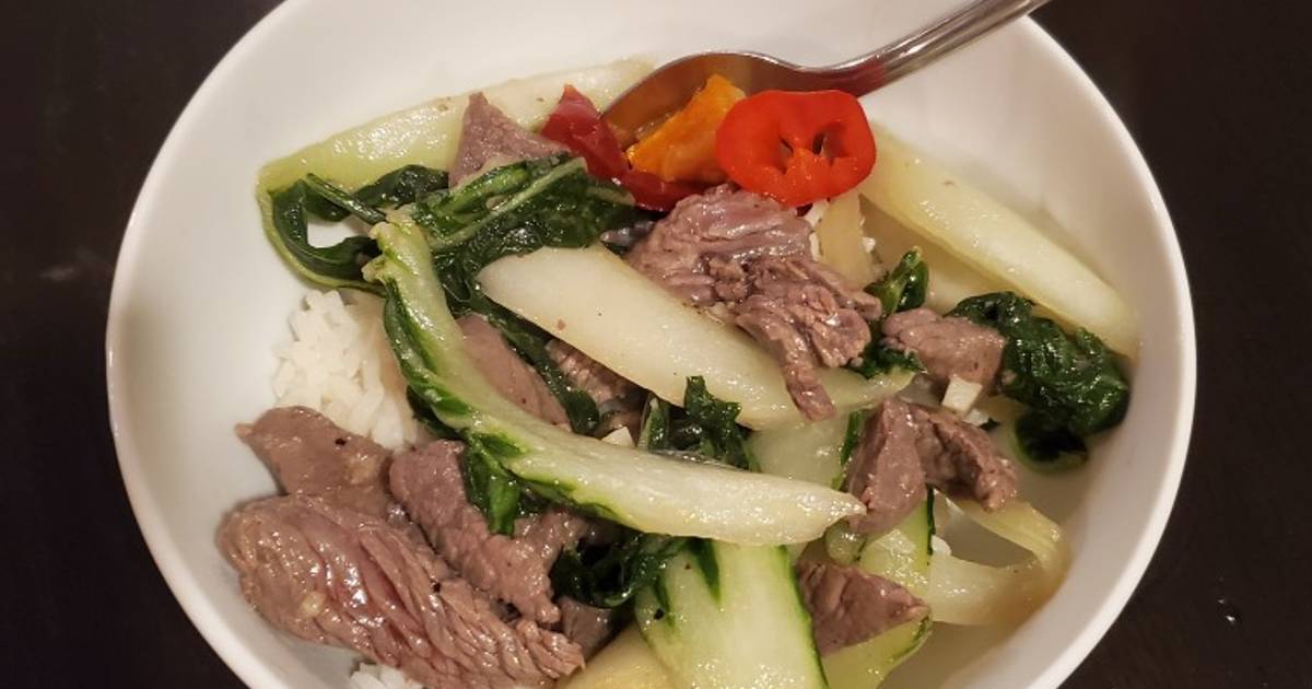 Thịt bò xào cải chíp