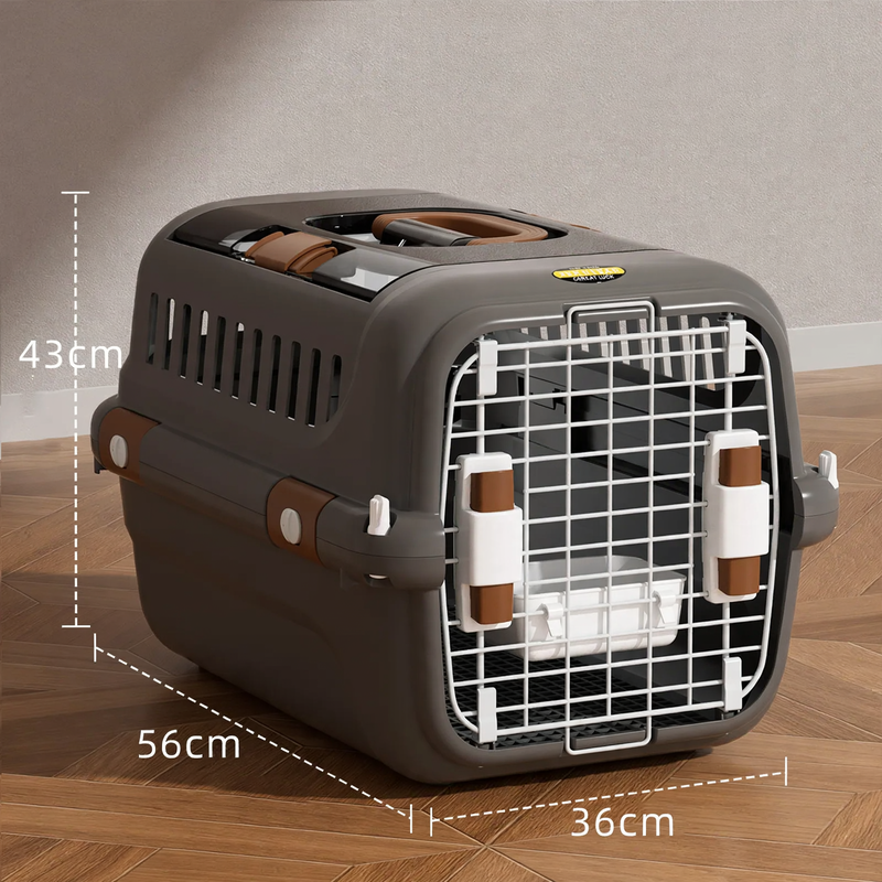 Pet transport box, PP, with window