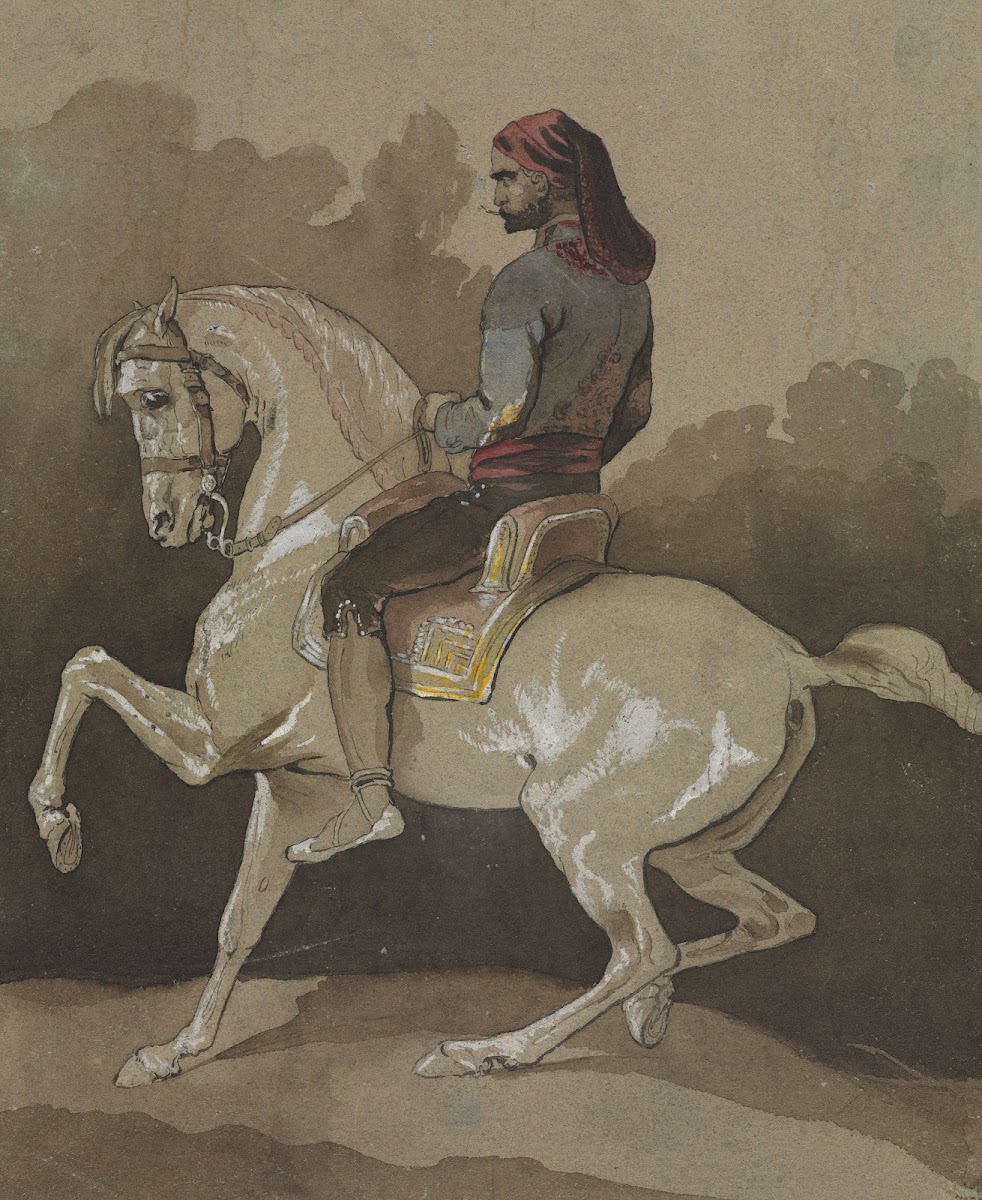 Arab on Horseback 1800s