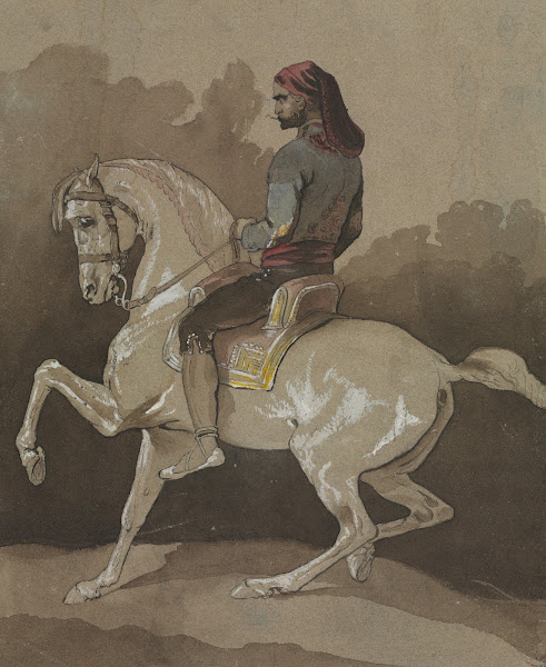 Arab on Horseback 1800s