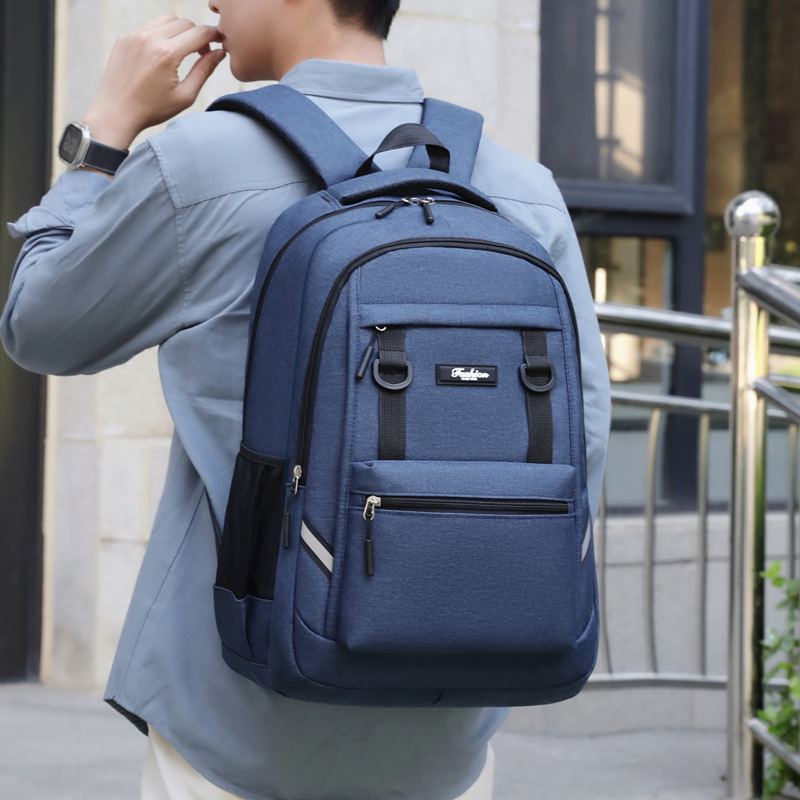 Large Oxford fabric backpack, 20–35 L