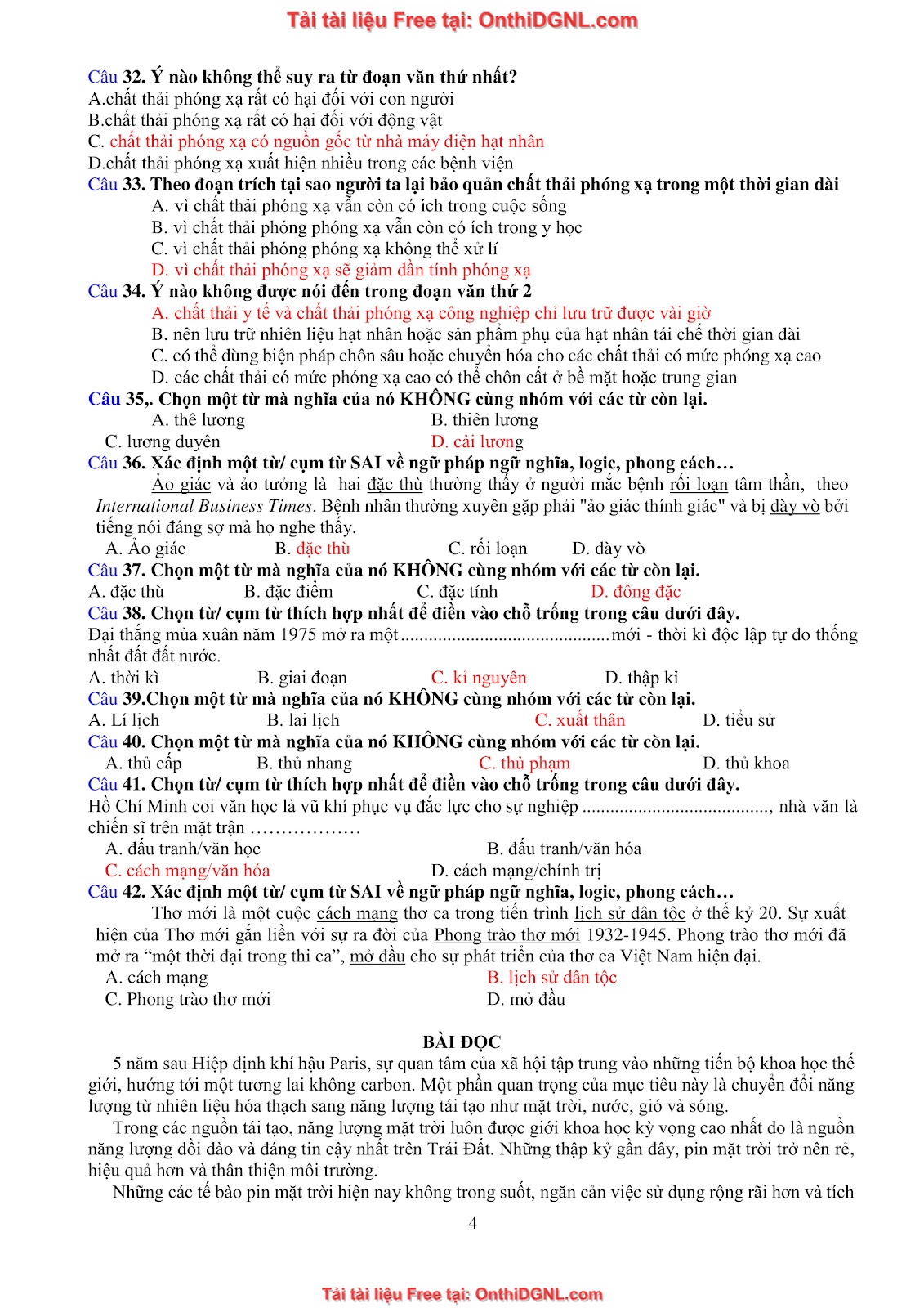 39 Đề ôn HSA - ĐỊnh tính