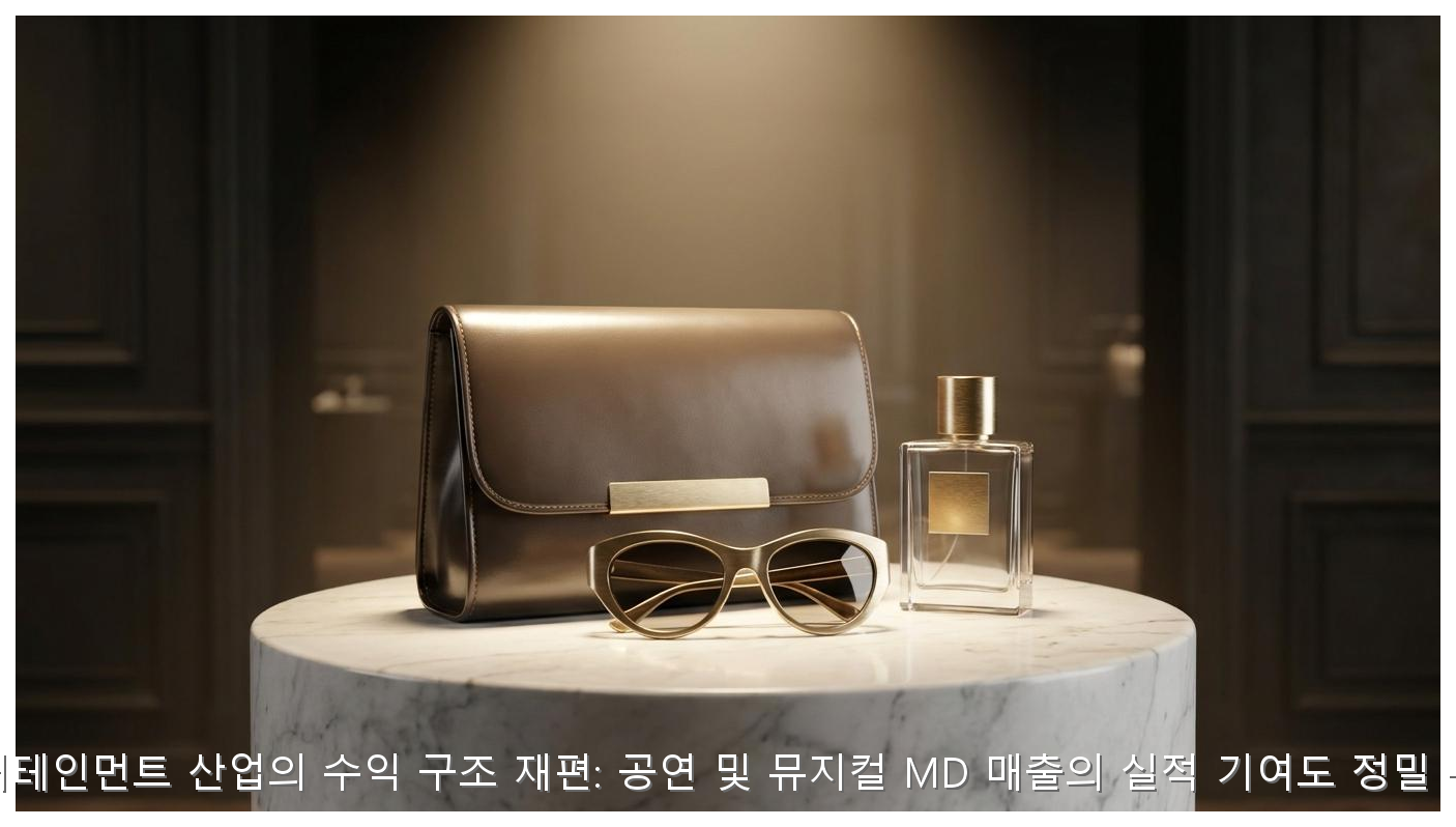 엔터테인먼트 산업의 수익 구조 재편: 공연 및 뮤지컬 MD 매출의 실적 기여도 정밀 분석 핵심 안내 및 분석 인포그래픽 (4)