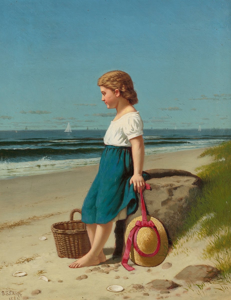 Young Girl At The Seashore 1881