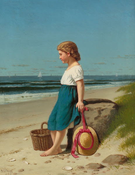Young Girl At The Seashore 1881