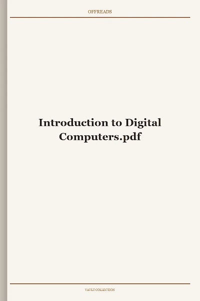 Introduction to Digital Computers