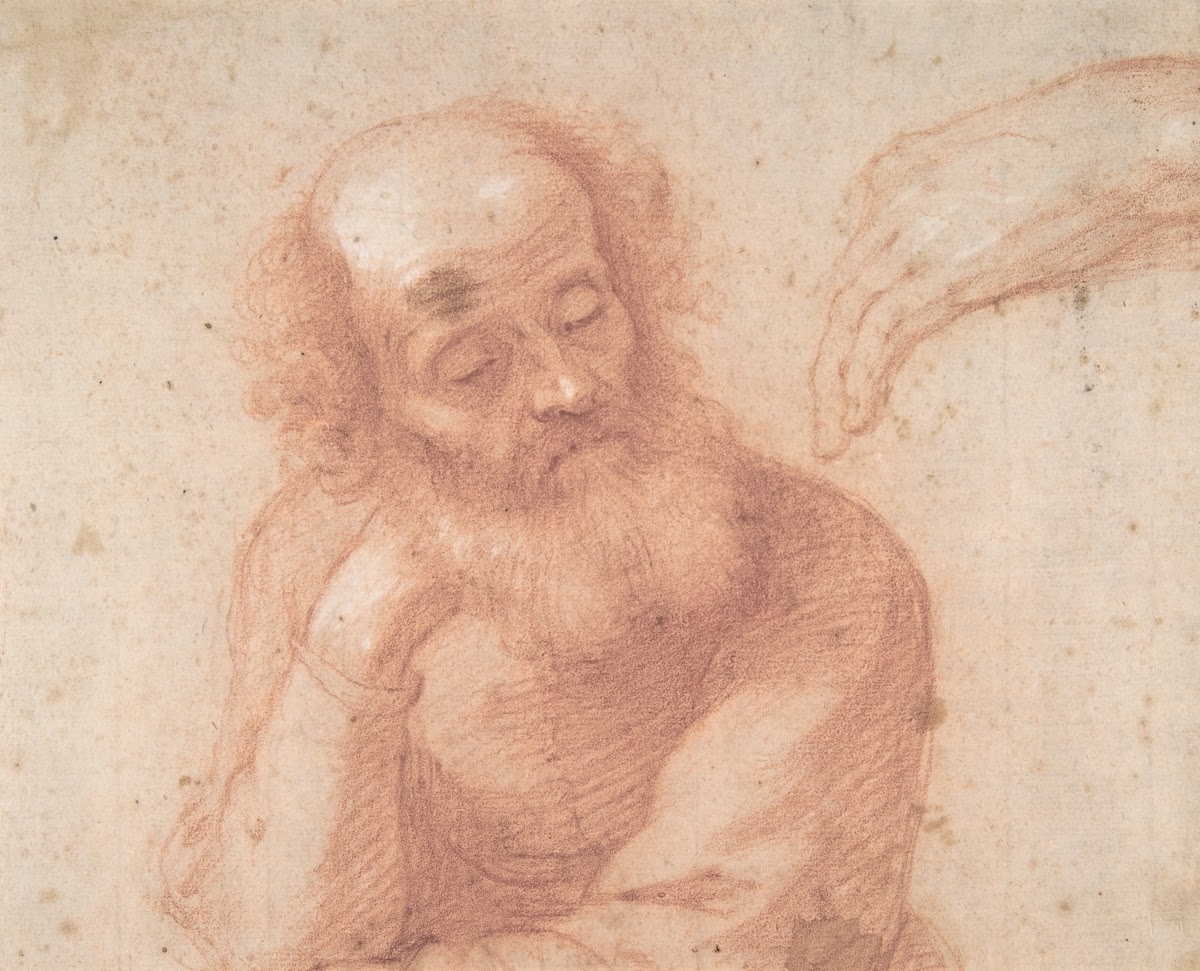 Studies Of An Old Man And A Hand 17th Century