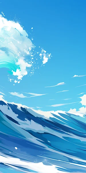 Ocean, Wave, Sea, Water 4K Wallpaper Background