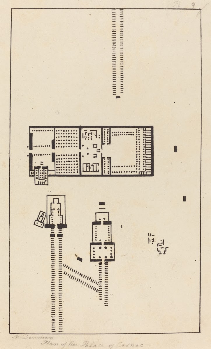 Plan of the Palace of Carnac published 1829
