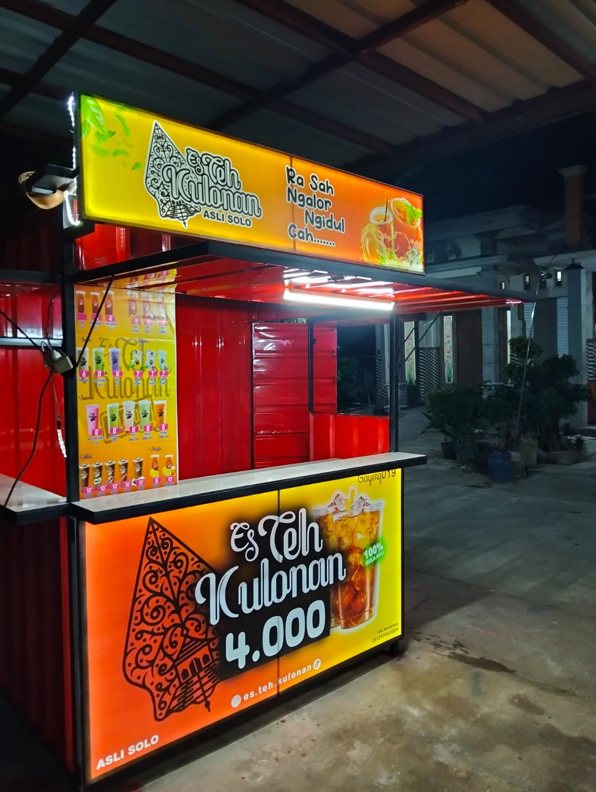 Foto gerai — spesifikasi Paket B (Jos)