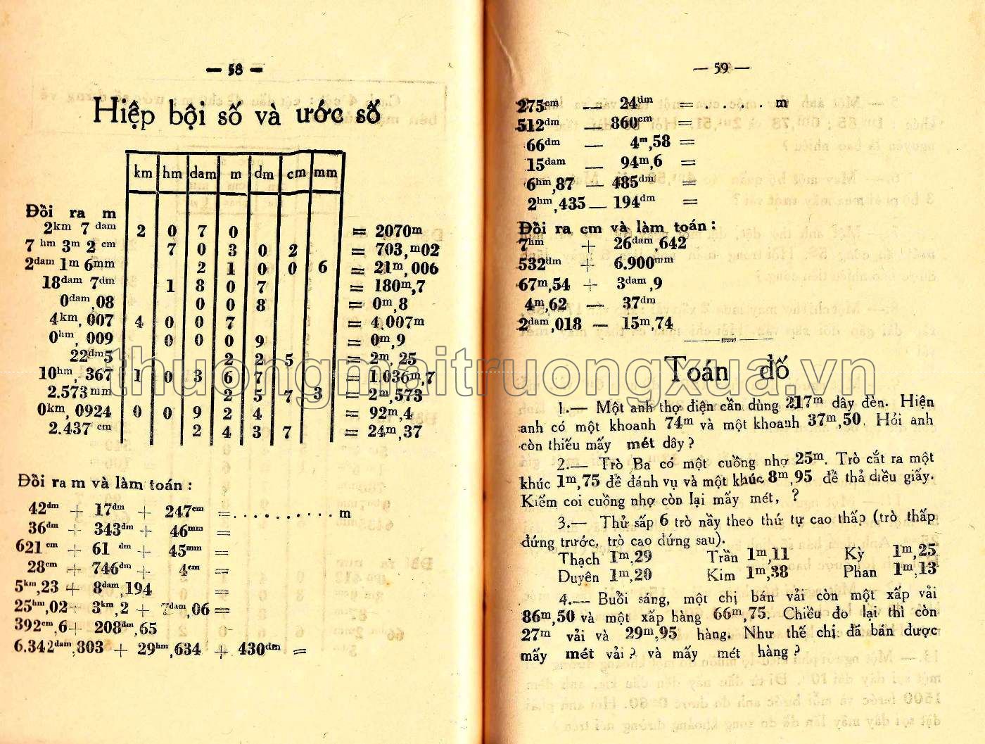 Toán đố lớp 3 (1958) - Trang 35