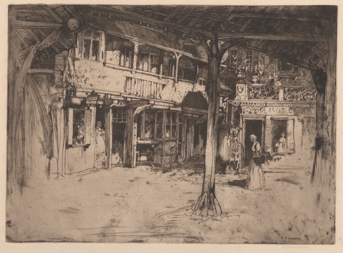 Cour des Bons Enfants Rouen 1897