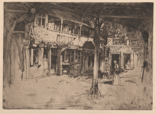 Cour des Bons Enfants Rouen 1897