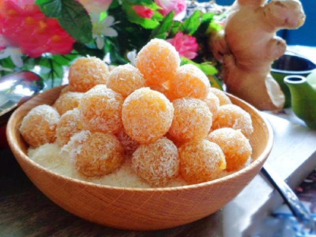 Mứt Gừng Thơm Viên