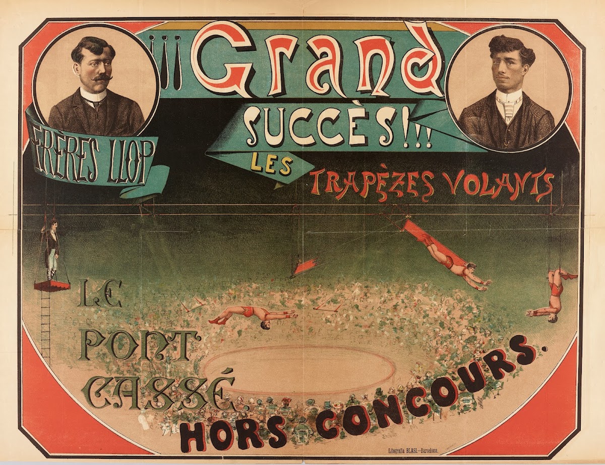 Grand Succes Freres Liop Les Trapezes Volants 1880 1900