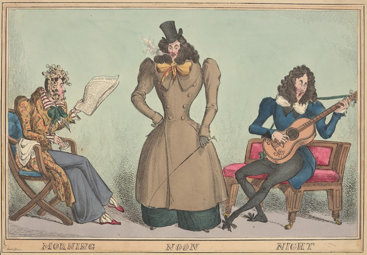 Morning Noon Night Dandy 1829