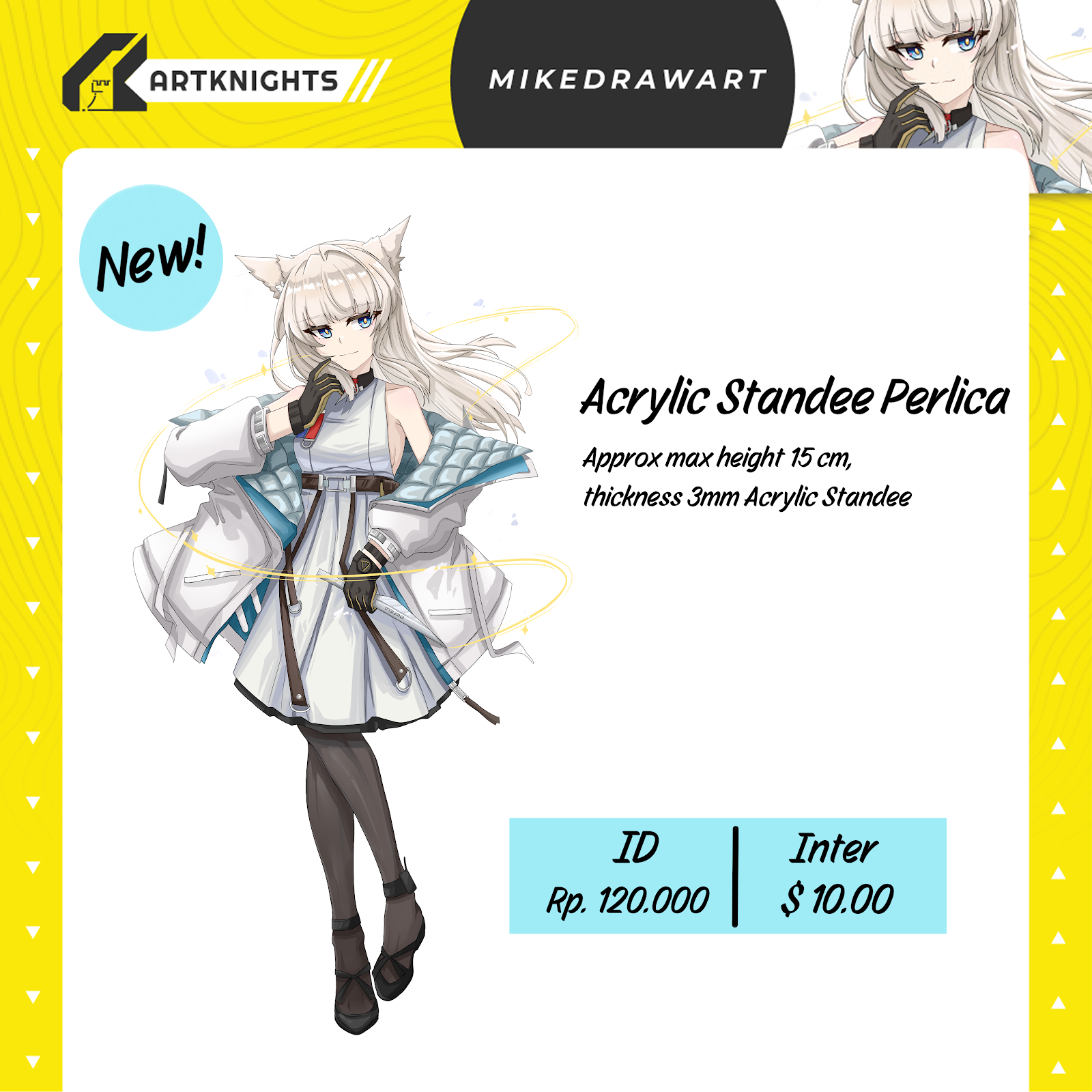 Acrylic Standee Perlica  by MikeDrawArt