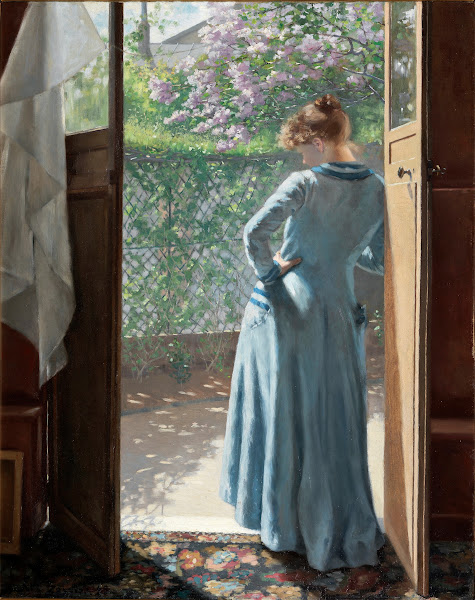 Vid Ateljédörren 1885