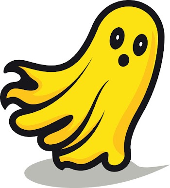 Yellow Cartoon Ghost Picture