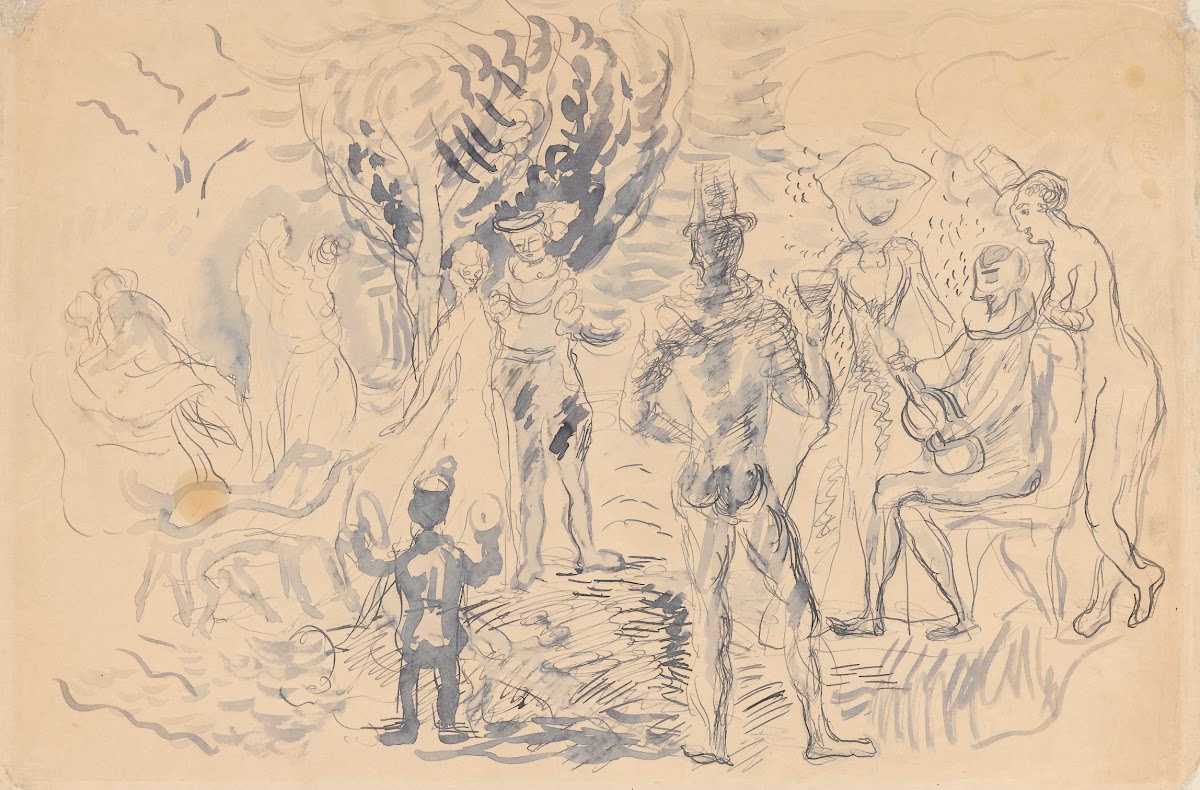 Playing in a park 1933