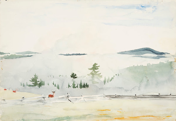 Landscape with Deer in a Morning Haze 1892