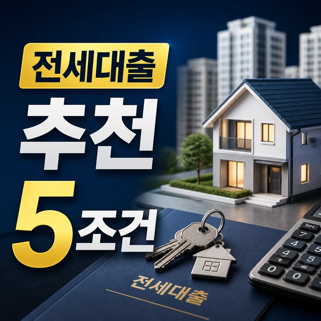 2026년 전세대출 추천 5가지 조건