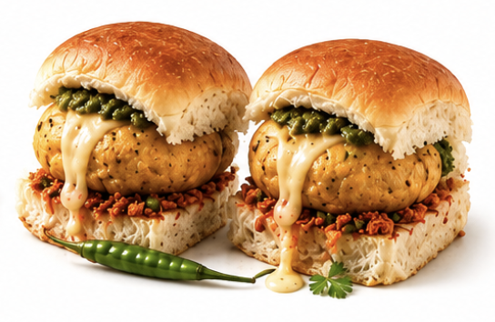 Potato Cheese Filling Vada Pav