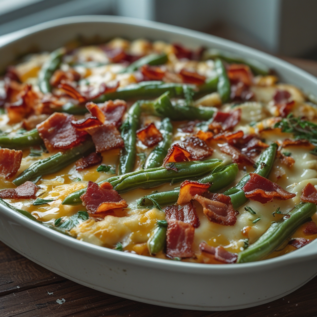 Bacon Loaded Green Bean Casserole: Easy Homemade Comfort Food