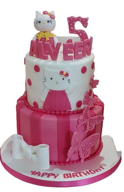 Hello Kitty 2 Tiered Birthday Cake CB-NC578