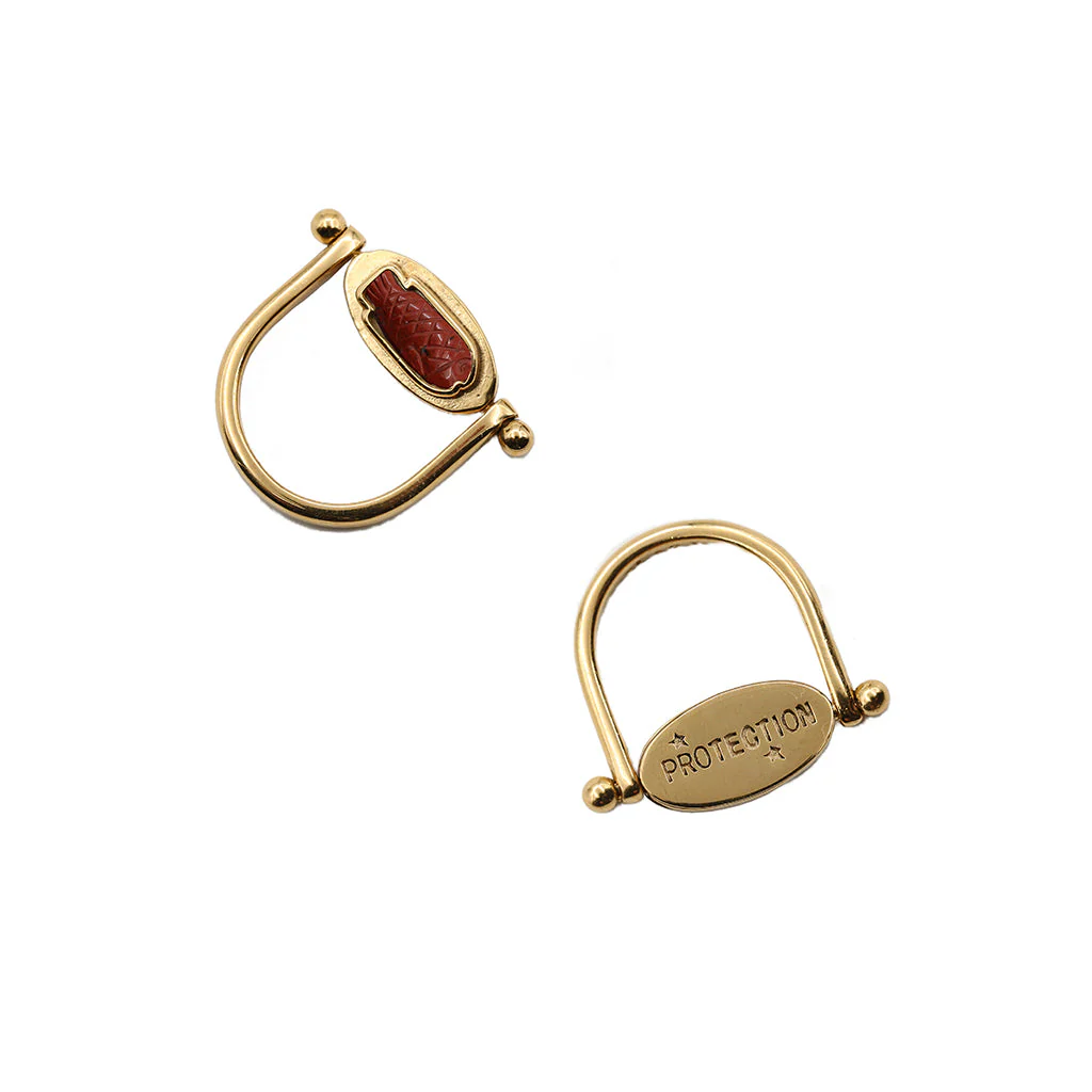 Кольцо Ундина с рыбкой JASPER