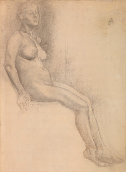 Akt siedzącej kobiety 1891 1892