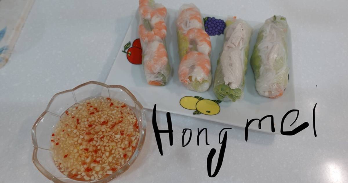 Nước mắm chua ngọt chấm gỏi cuốn