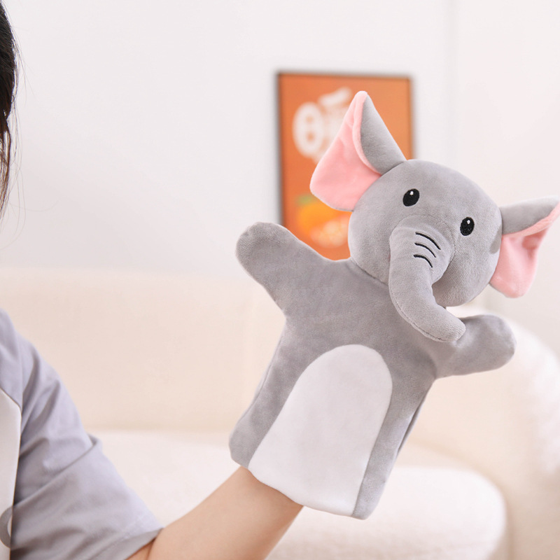 Tierische Handpuppe aus Plüsch