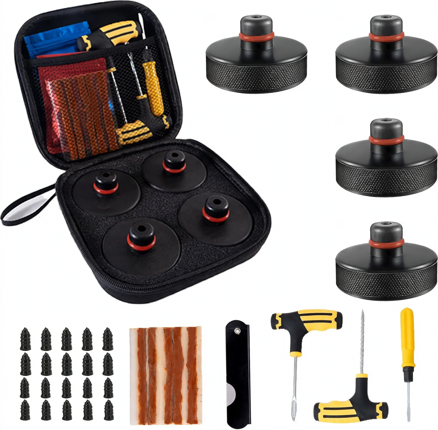 Rubber pads for jacks, Tesla-compatible