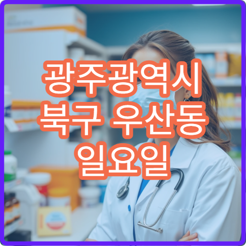 광주광역시 북구 우산동 일요일 영업 약국 비염약 판매