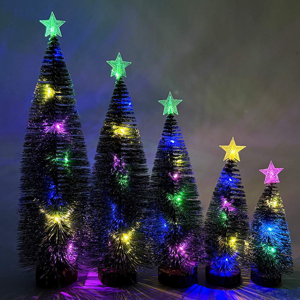 Miniature Christmas Tree with LED Star