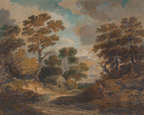 Landscape Man Carrying Faggots