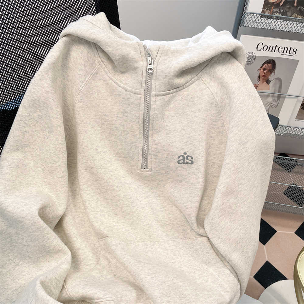 Vintage Half-Zip Hoodie