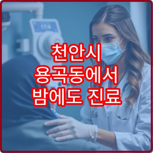 천안시 용곡동에서 밤에도 진료 가능한 이비인후과 병원
