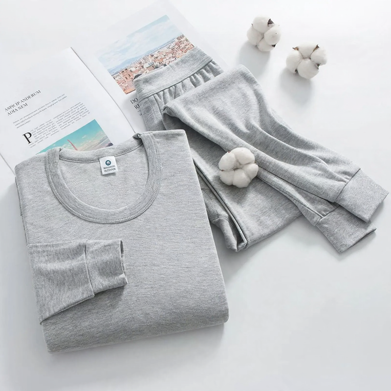 Baumwoll-Thermo-Unterwäscheset für Damen und Herren