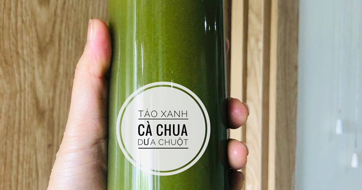 Nước ép táo xanh-cà chua-dưa chuột