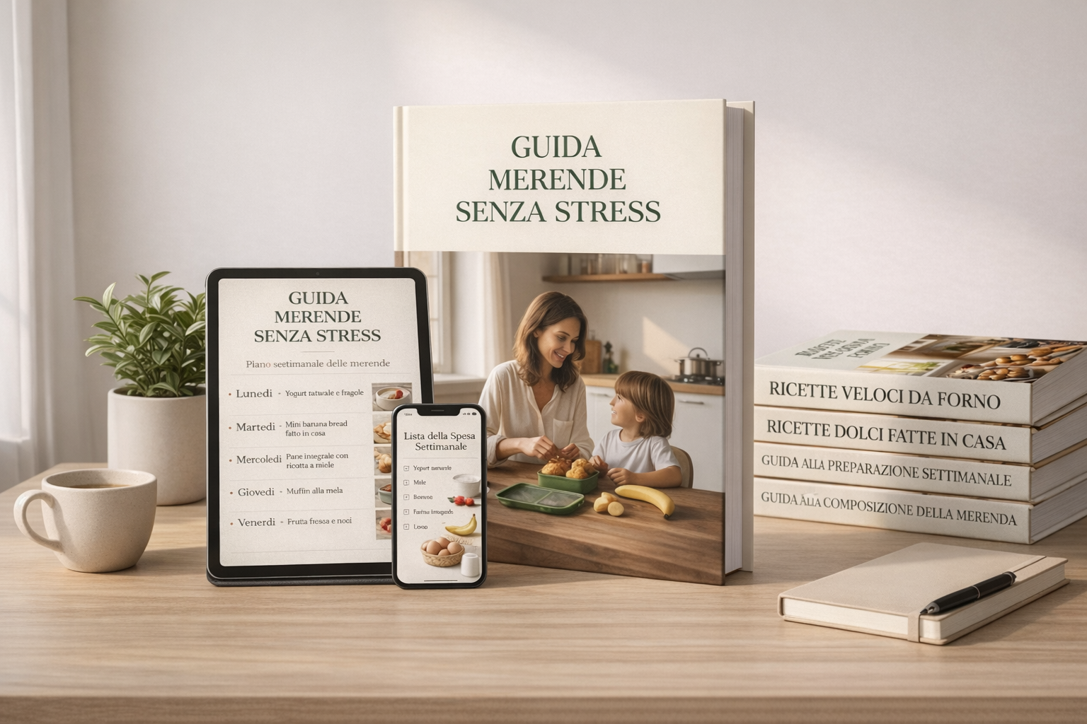 Mockup Guida Merende Senza Stress
