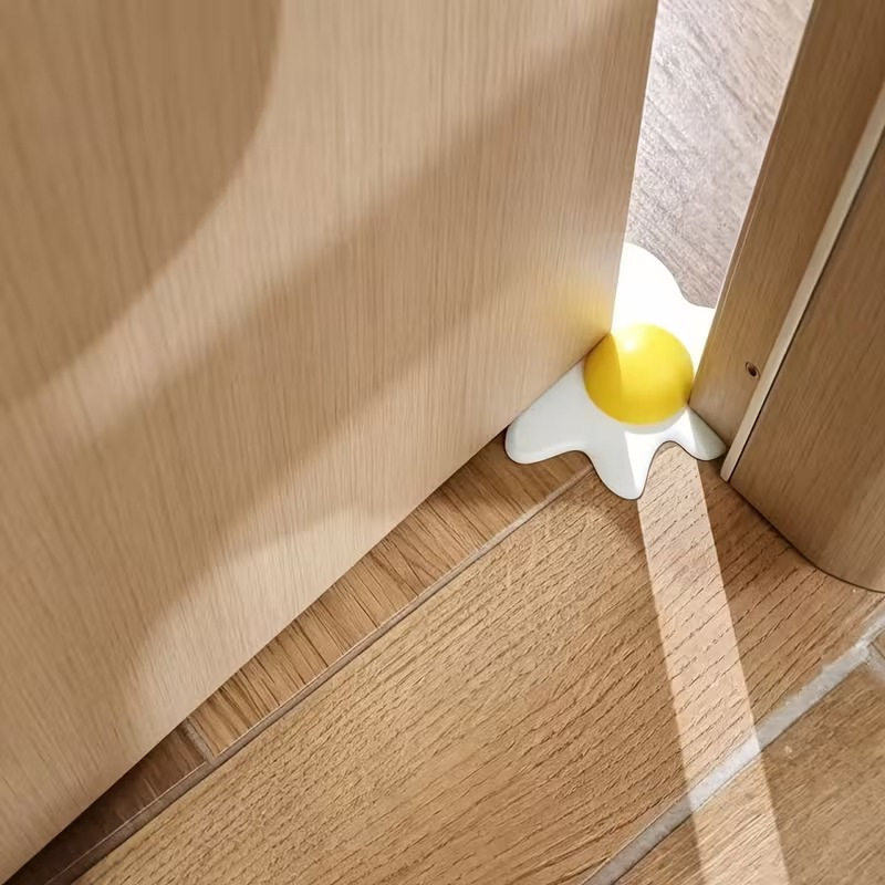 Doorstop in fried egg design, 3D print