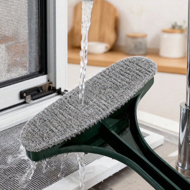 2-in-1 Fenster- und Fliegengitter-Reinigungsbürste