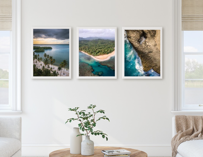 Triptych Print Mockup