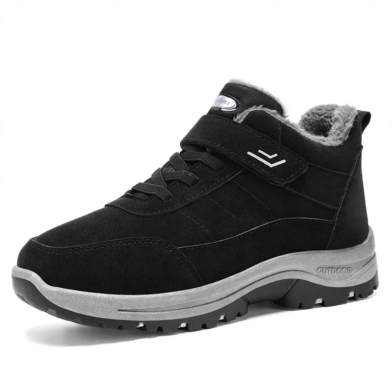Gefütterte Unisex-Winterstiefel mit Klettverschluss